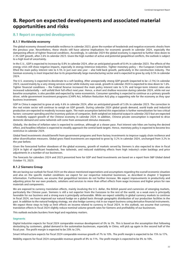 Siemens Report FY2023 - Page 24