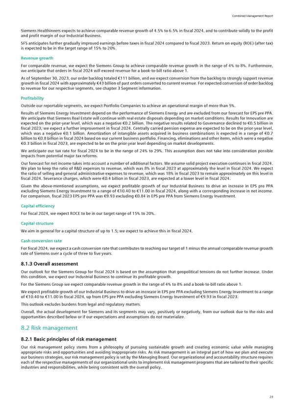 Siemens Report FY2023 - Page 25