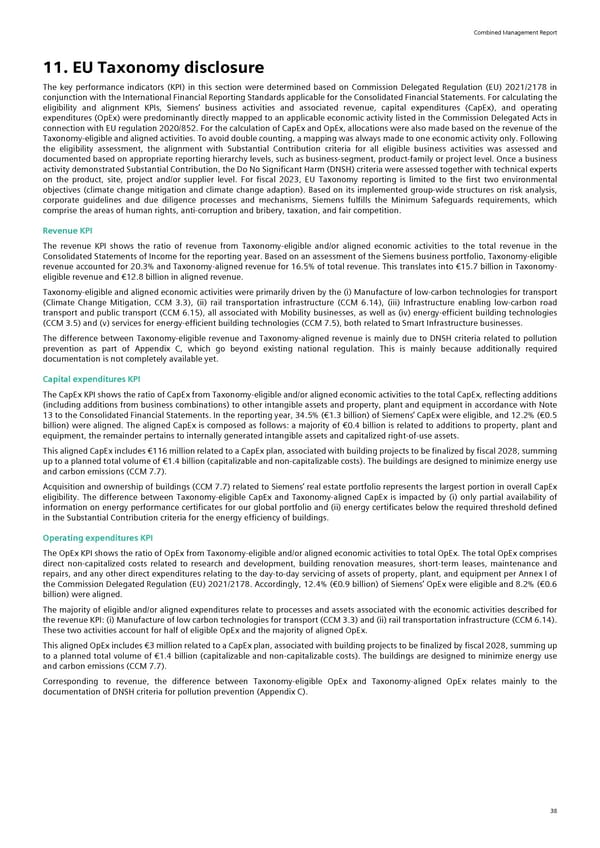 Siemens Report FY2023 - Page 40