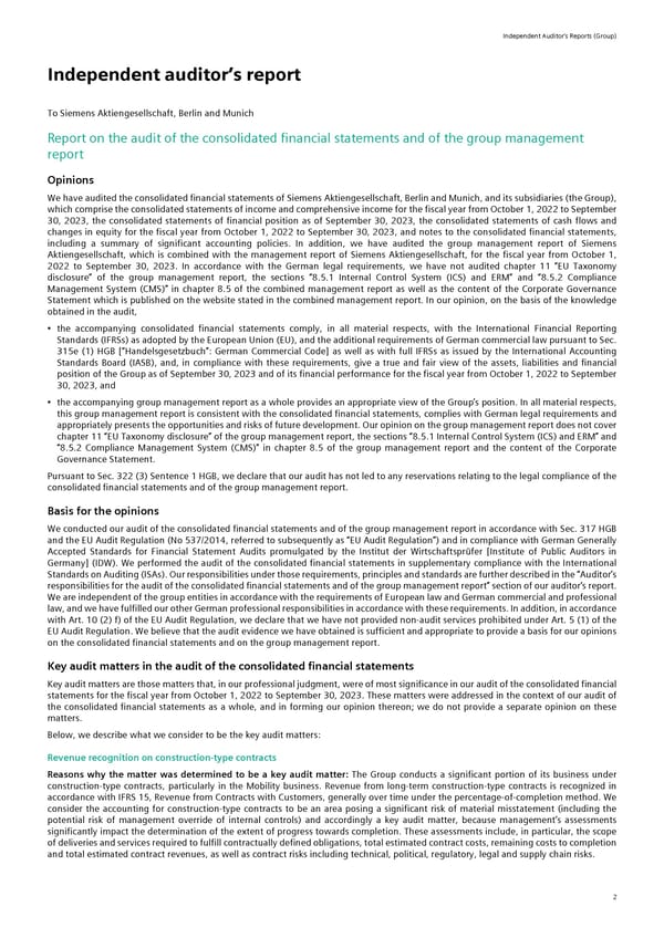 Siemens Report FY2023 - Page 108