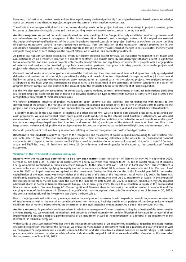 Siemens Report FY2023 - Page 109