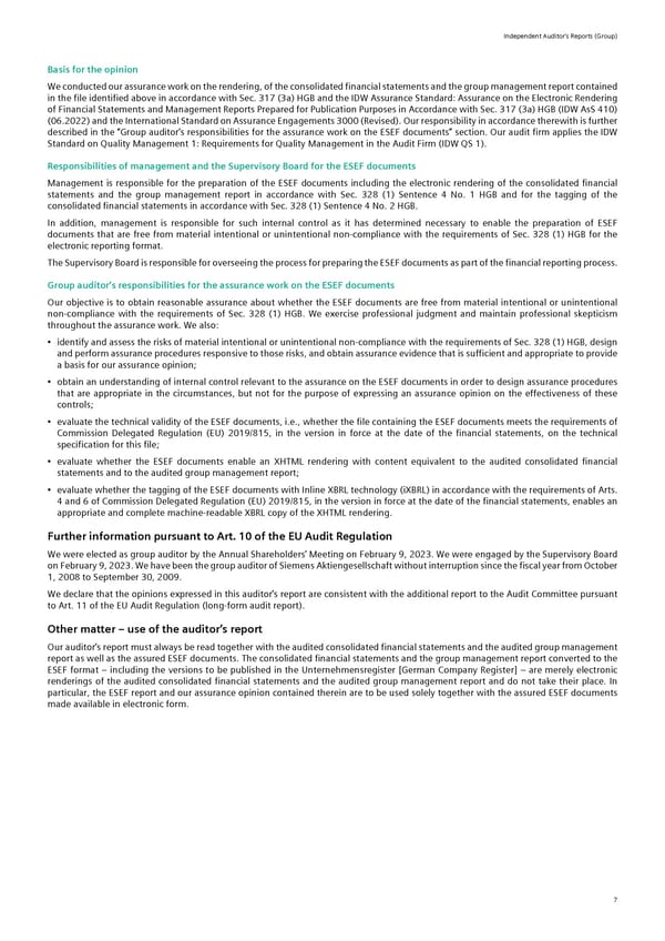 Siemens Report FY2023 - Page 113