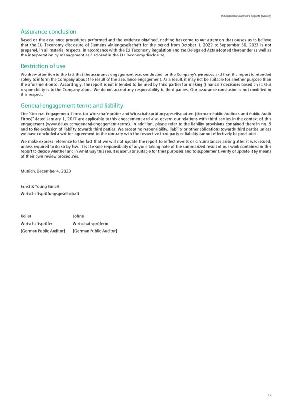 Siemens Report FY2023 - Page 116