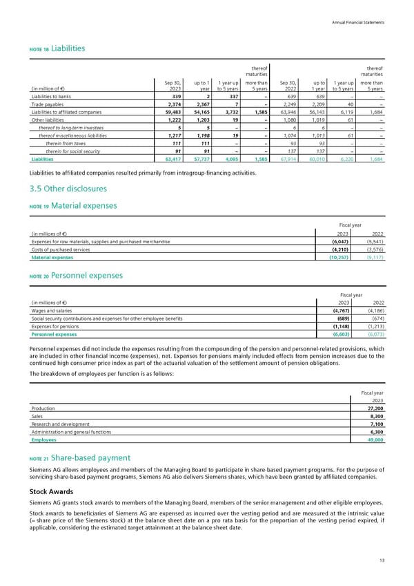 Siemens Report FY2023 - Page 129