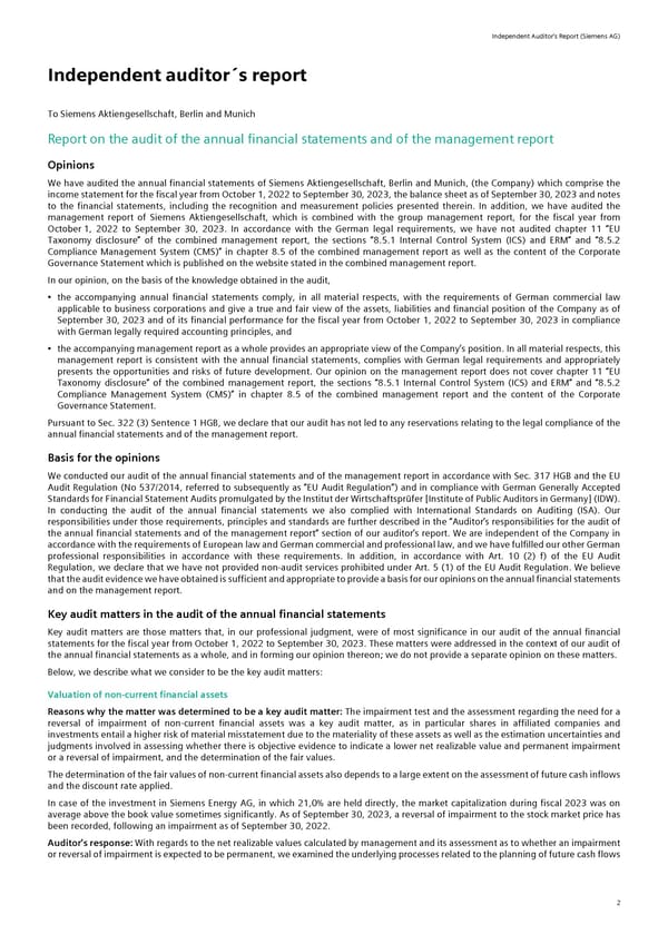 Siemens Report FY2023 - Page 144